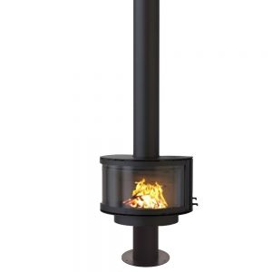 rocal ronde front wood stove
