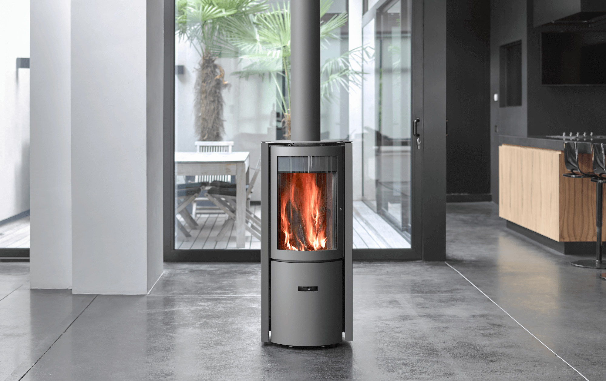 Stuv 30 Compact Contemporary Freestanding Wood-Burning Stove